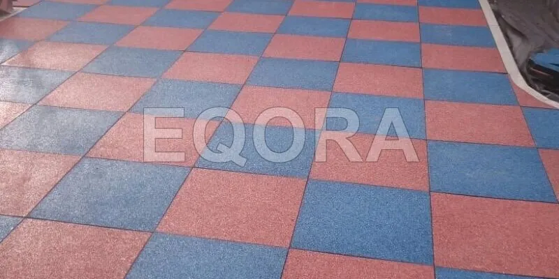Резиновое покрытие из крошки для автосервисов в Чану