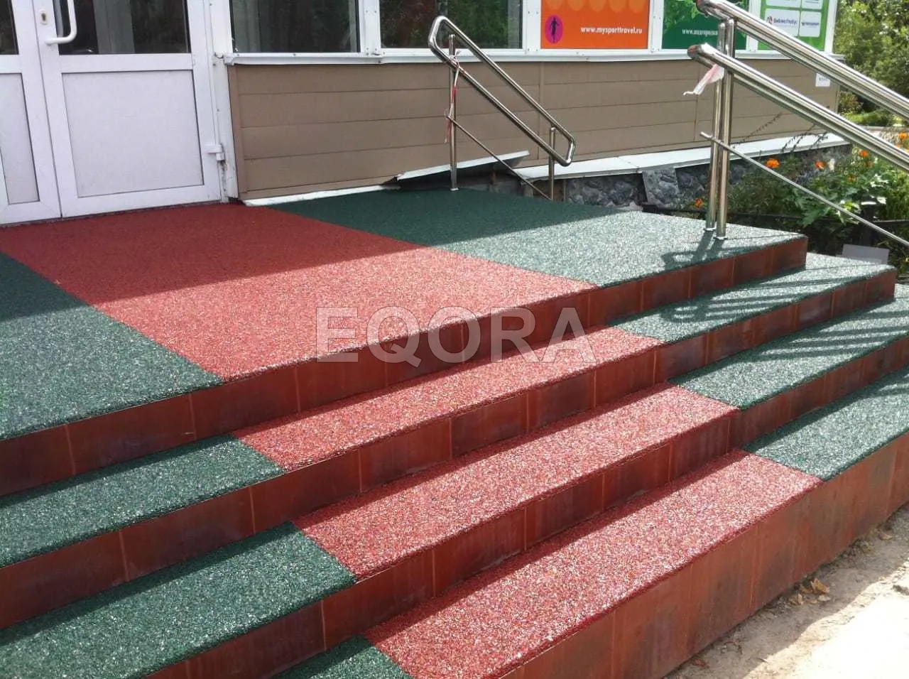 Резиновое покрытие на травмоопасные участки из резиновой крошки в Чану